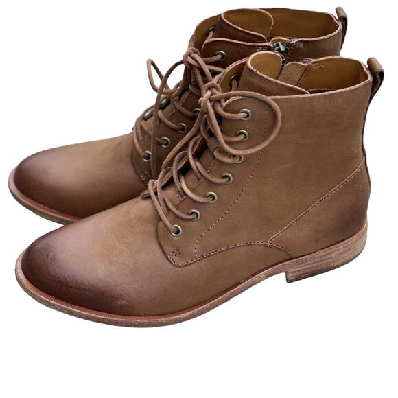 Kork Ease Violeta Bootie - Chic Lace-Up Walker Women's Size 8.5 M Brown Terra - Picture 1 of 8